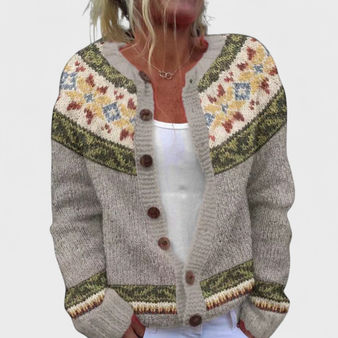 Lianne Rosa Petalo – Chic cardigan met ruime pasvorm