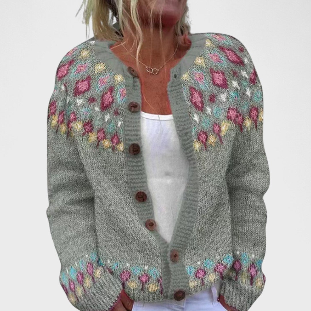 Lianne Rosa Petalo – Chic cardigan met ruime pasvorm