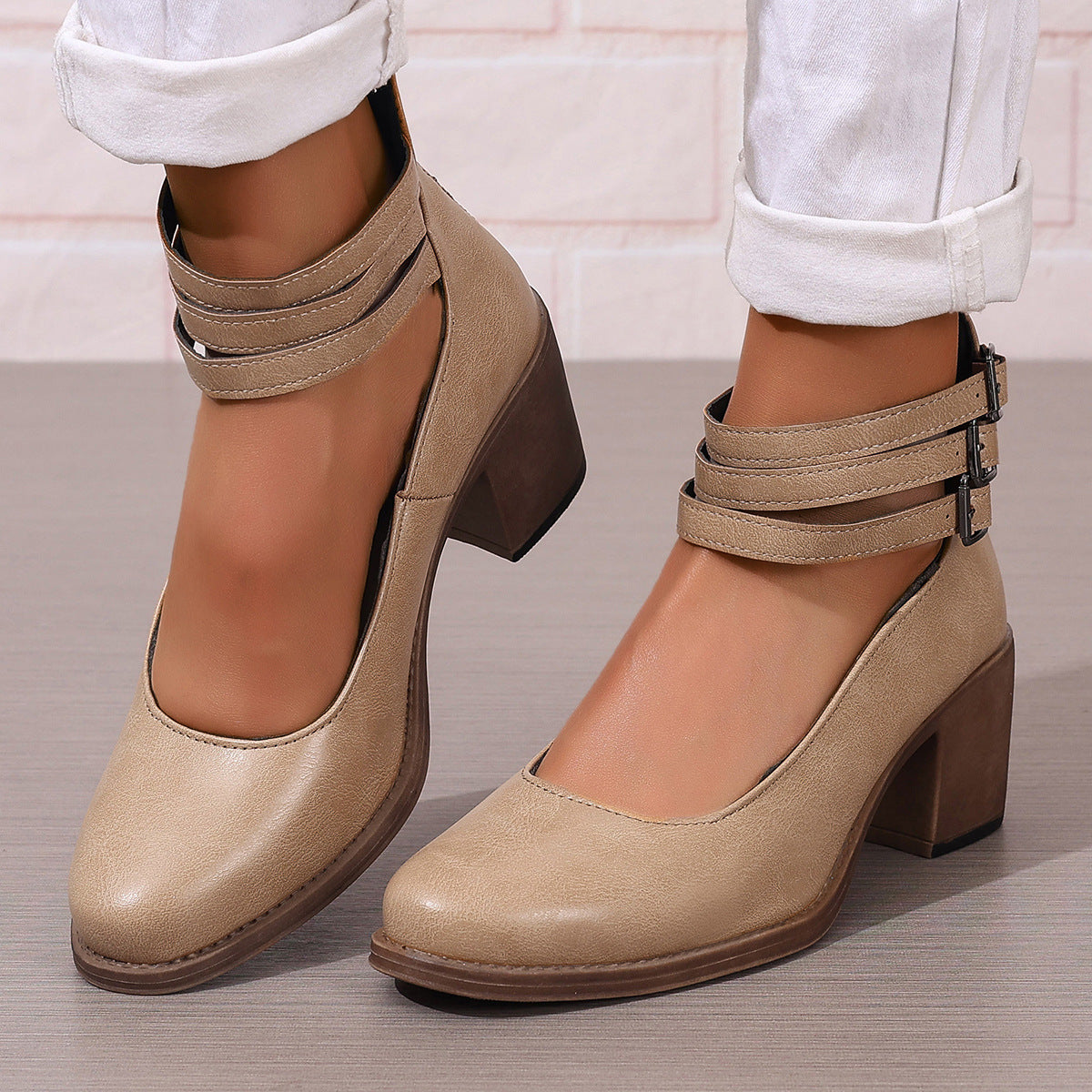 Rihane sandalen met hak