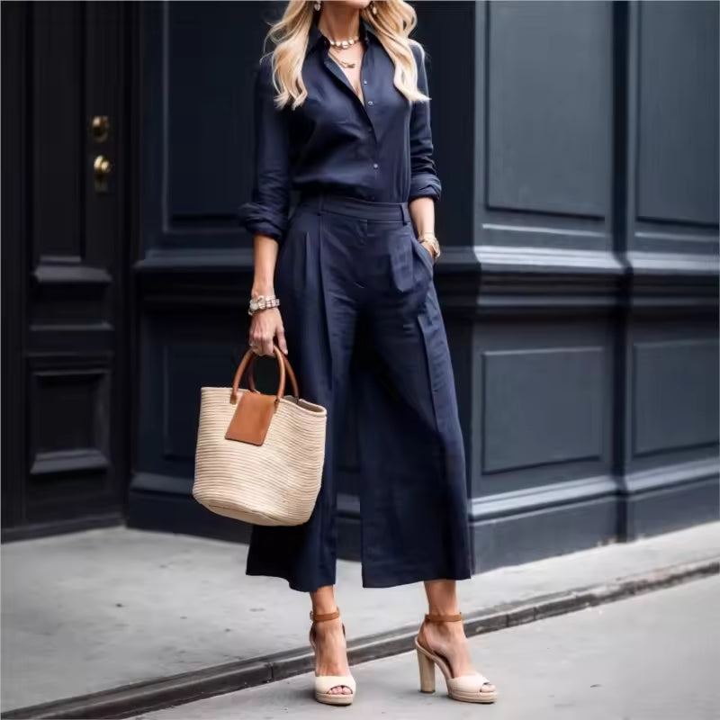 Noor™ || Losvallende set met broek