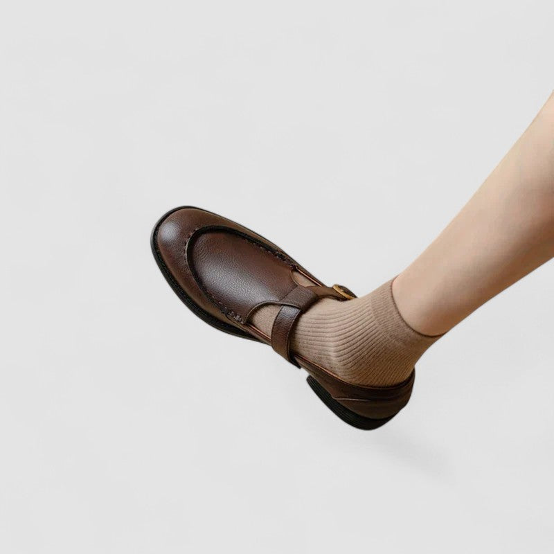 AVERY | ORTHOPEDISCHE MARY JANE SCHOENEN MET VIERKANTE NEUS
