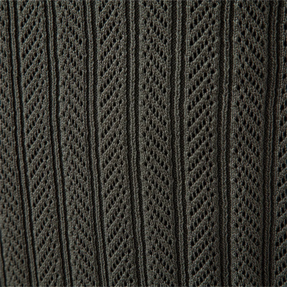 ARMAND | LUXE STRUCTUUR POLO MET RITS VOOR HEREN