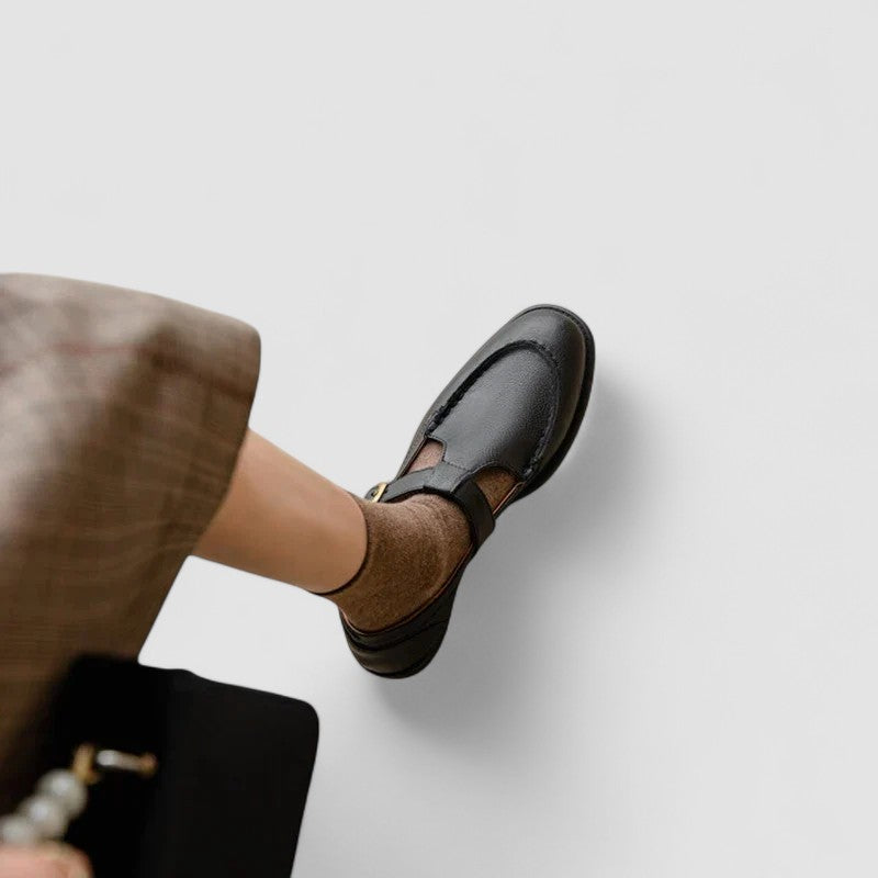 AVERY | ORTHOPEDISCHE MARY JANE SCHOENEN MET VIERKANTE NEUS