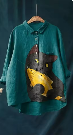 Aase - Kleurrijk Luchtig Shirt