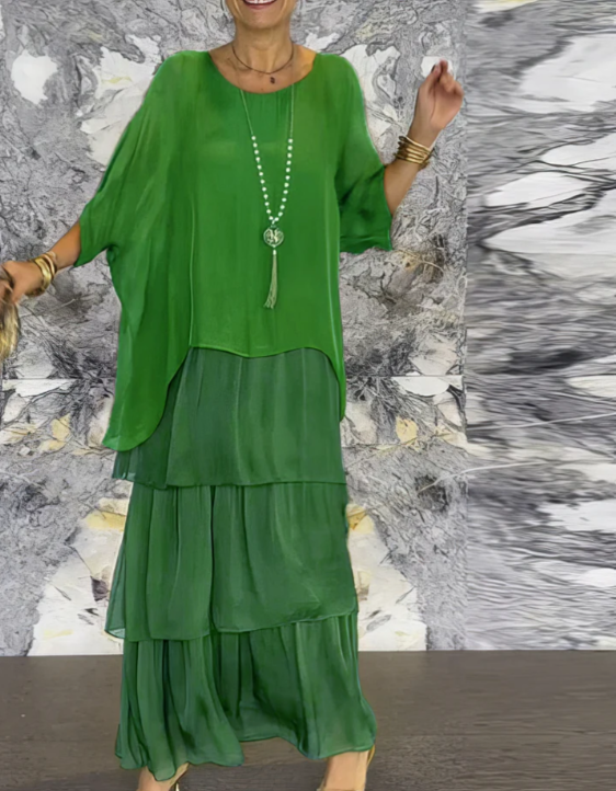Lara | Elegante Vloeiende Maxi Jurk