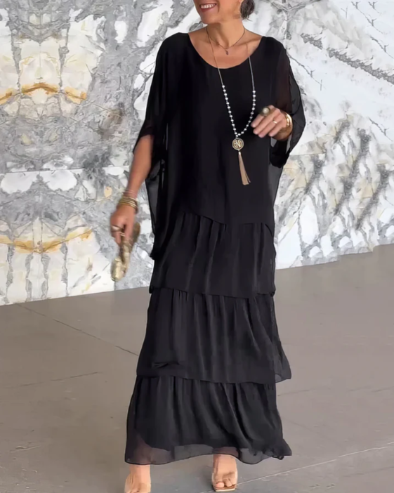 Lara | Elegante Vloeiende Maxi Jurk