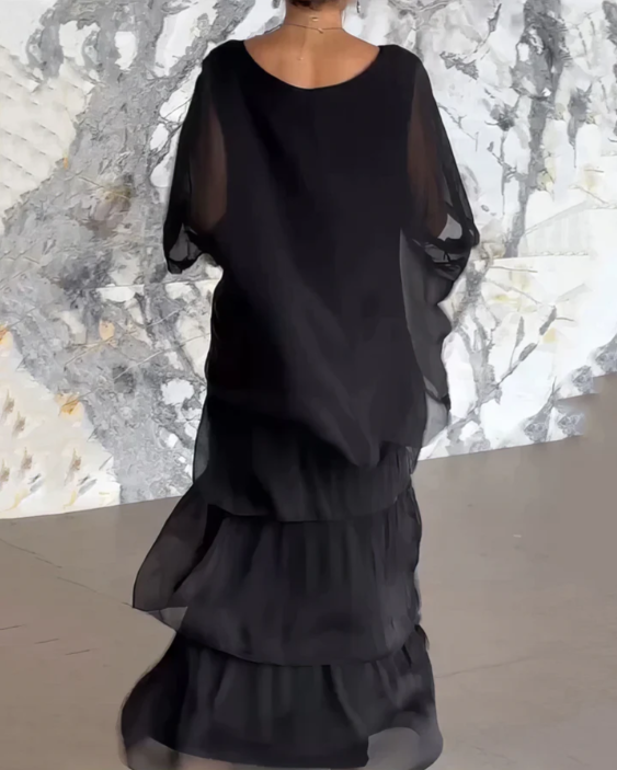 Lara | Elegante Vloeiende Maxi Jurk