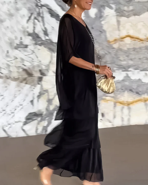 Lara | Elegante Vloeiende Maxi Jurk