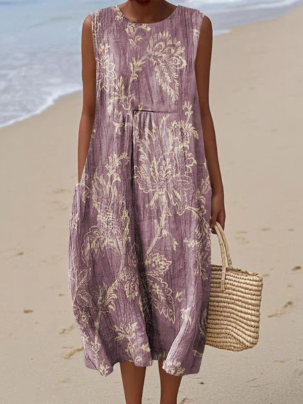 Mia™ Midi Jurk met Bloemen