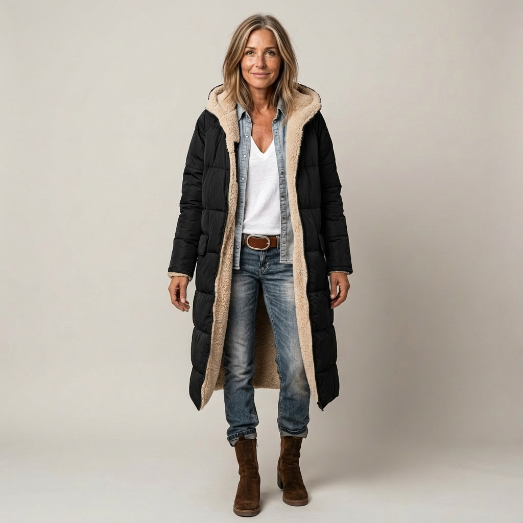 Amelia | Elegante Reversible Jas