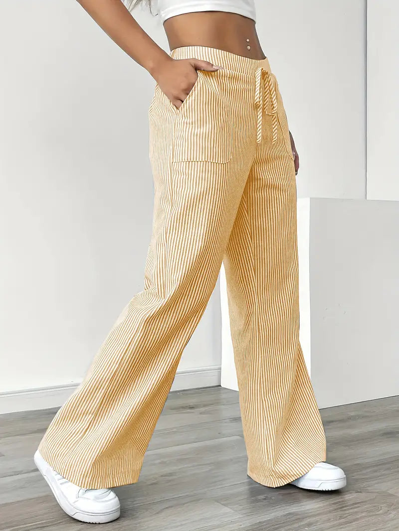 Elise™ Casual Gestreepte Broek