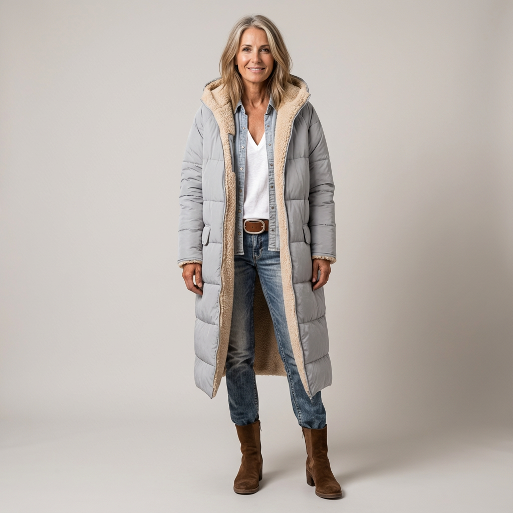 Amelia | Elegante Reversible Jas