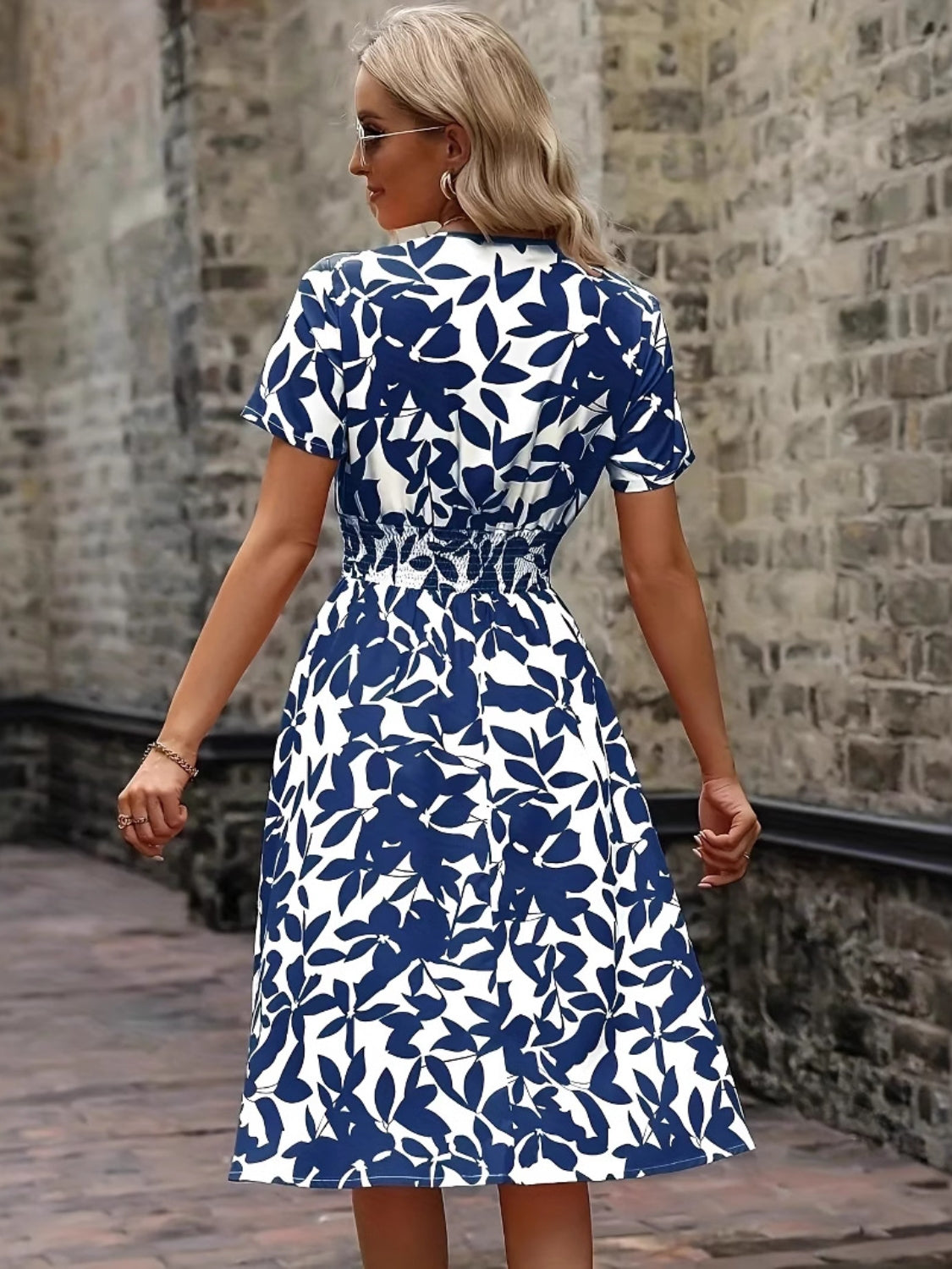 Noa™ | Botanische wrap jurk