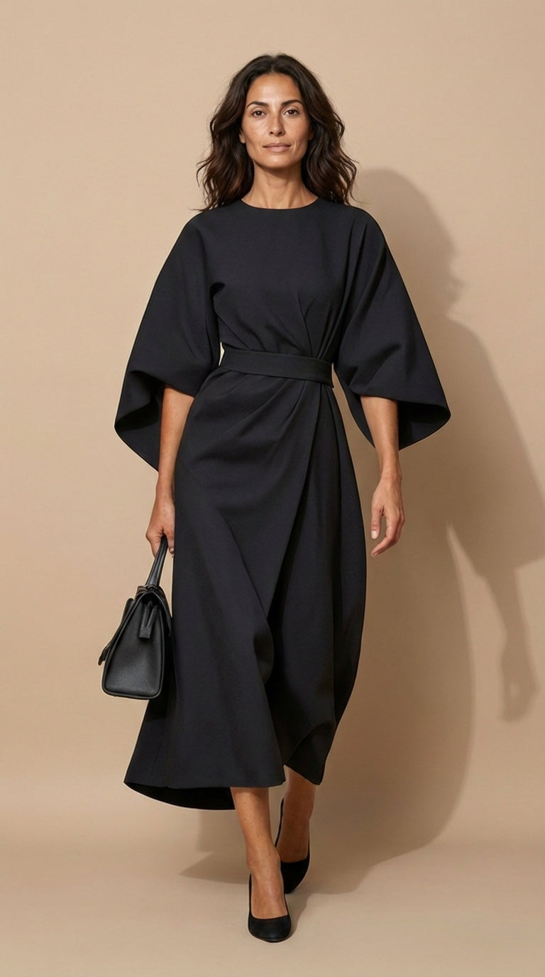 Matzliah™ | Elegante Lantern Mouw Jurk
