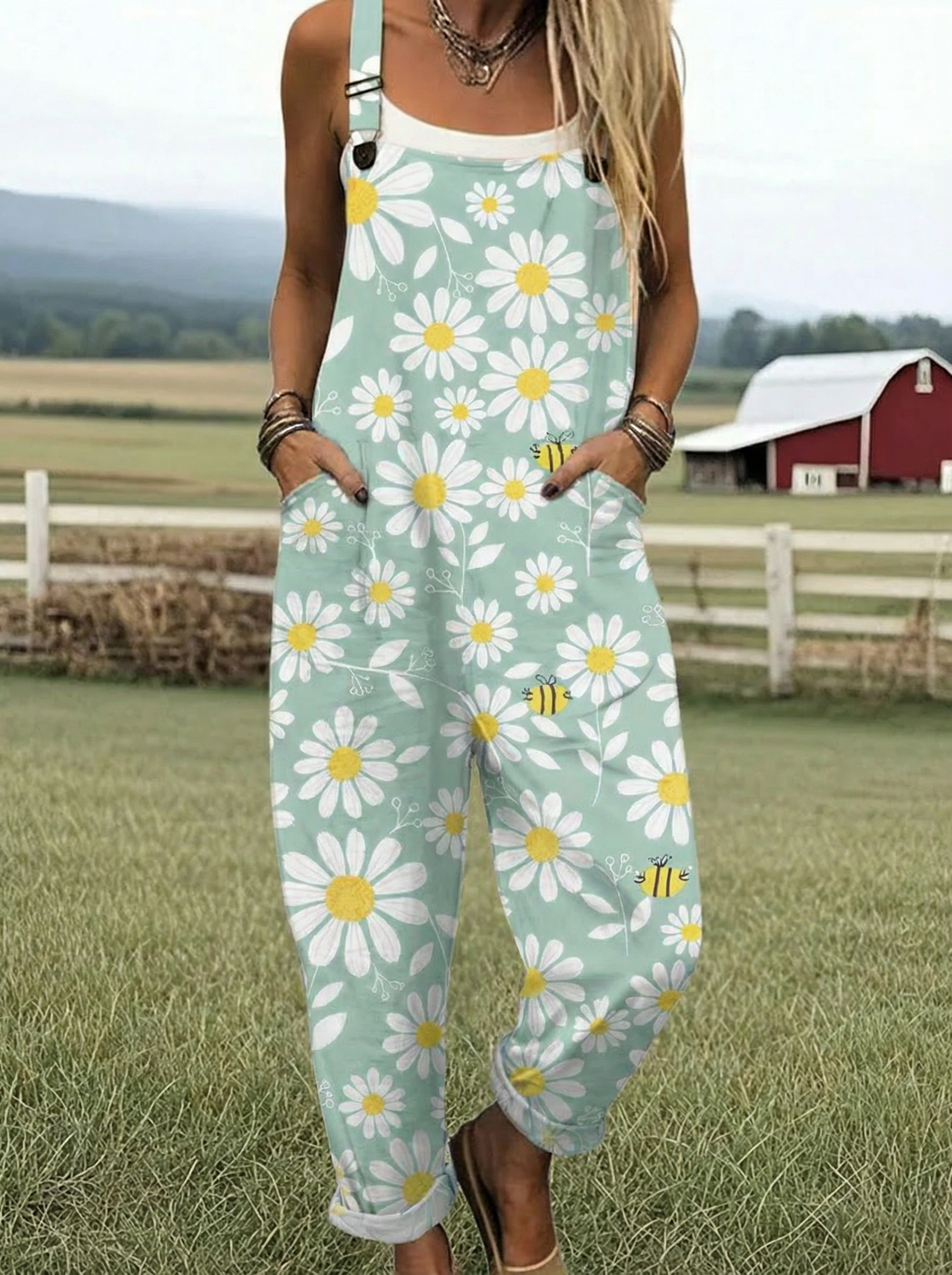 Laura™ | Salopette Relaxed Fit met Print
