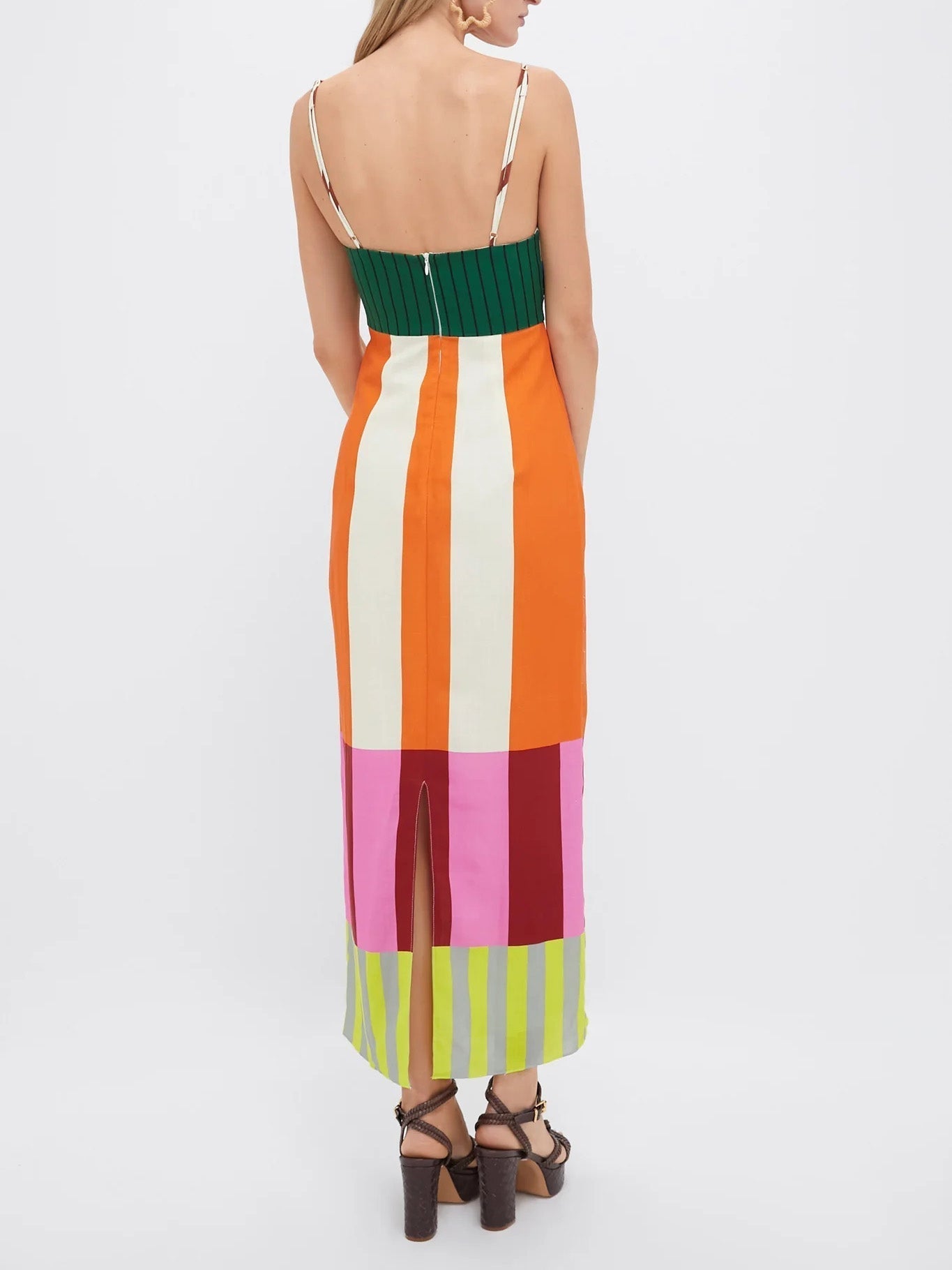 GEOMETRISCHE RAYON JURK MULTIKLEUR