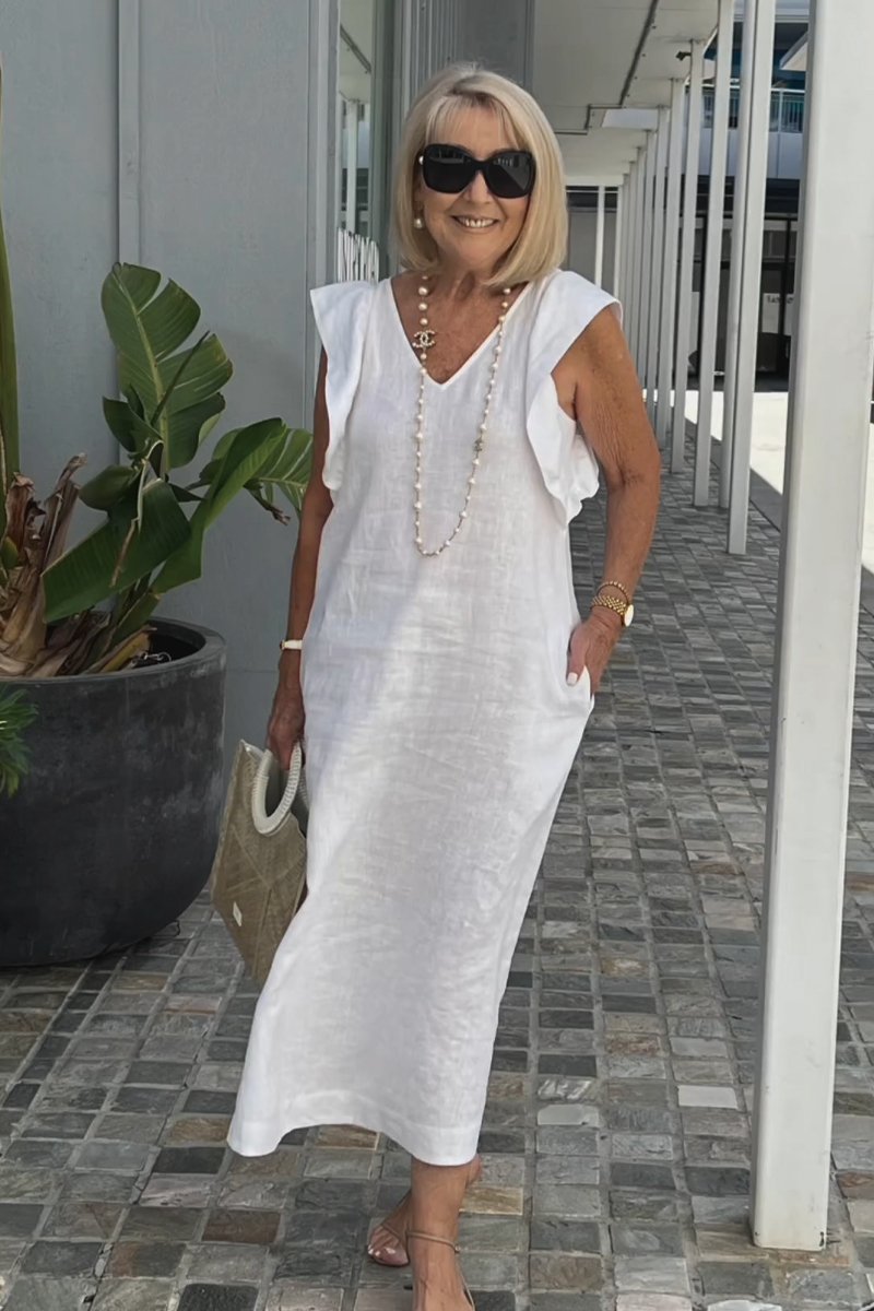 Lucinda | Moeiteloze Charme Midi Jurk