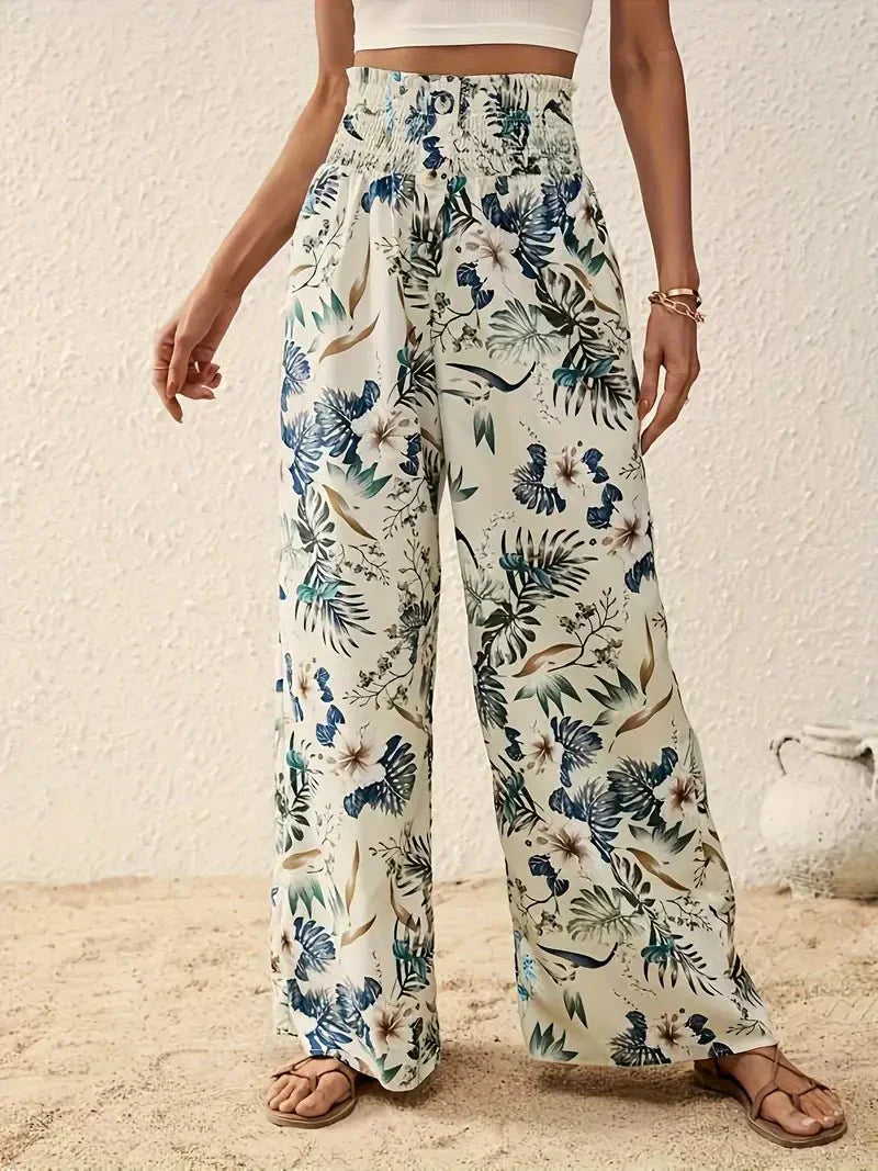 Alexa™ Stijlvolle Bloemenprint Broek