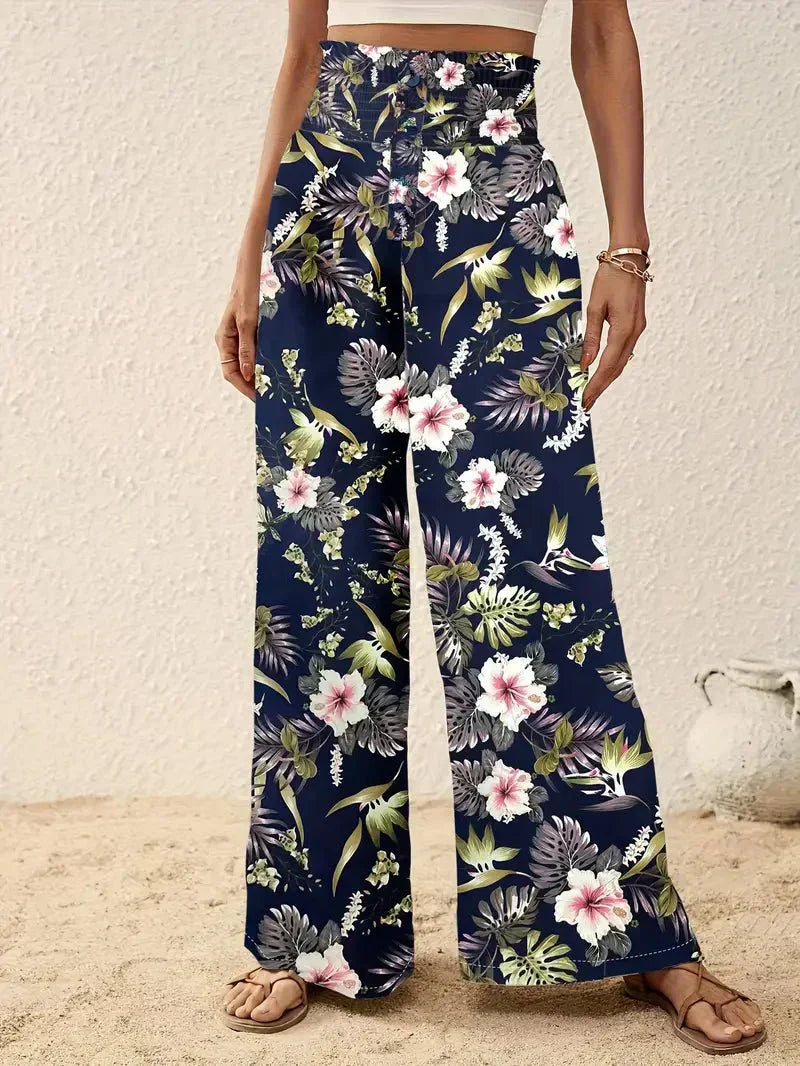Alexa™ Stijlvolle Bloemenprint Broek