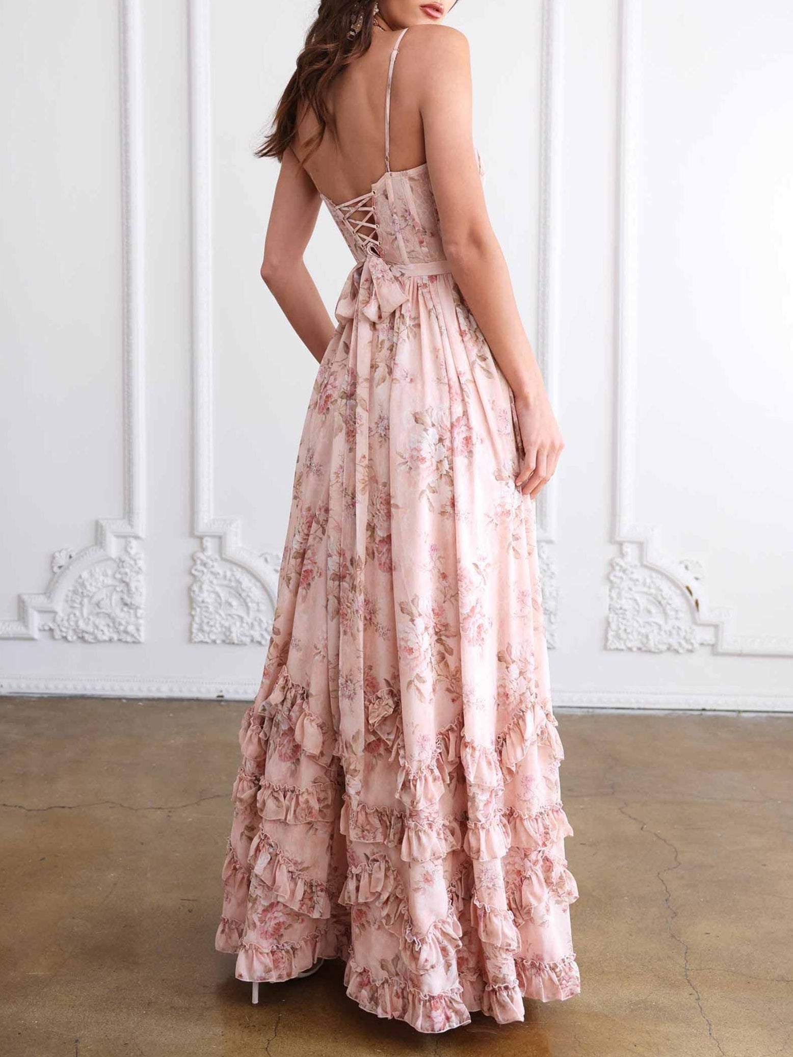 Camille™ | Maxi Jurk met Volants en Split