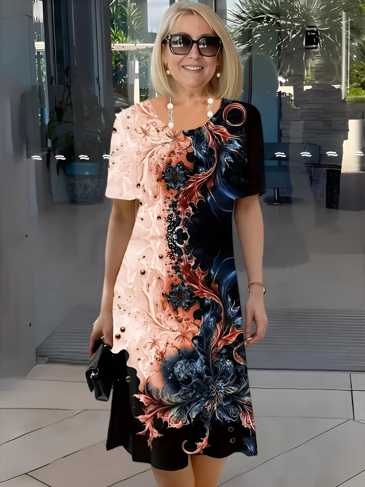 Alessia – Elegante Artistieke Jurk