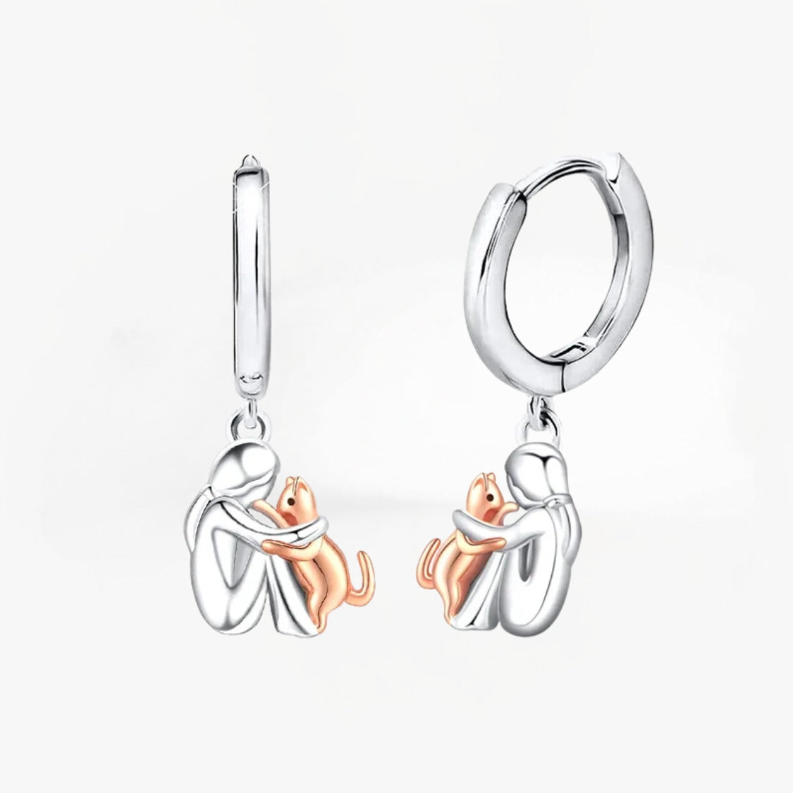 Lily™ - Kat Icono Oorbellen (Ronde Sluiting)
