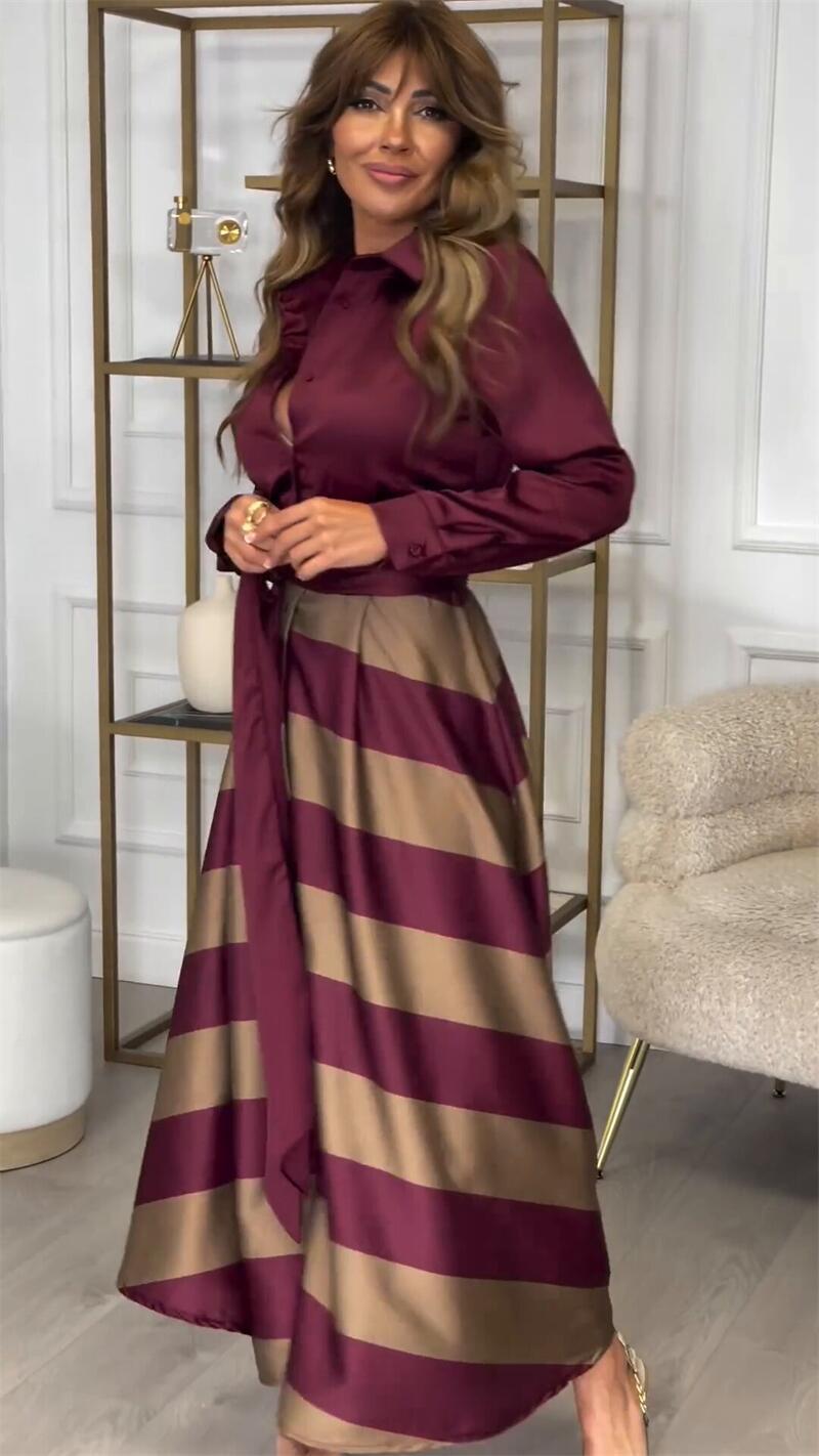 Maxi Gestreepte Jurk