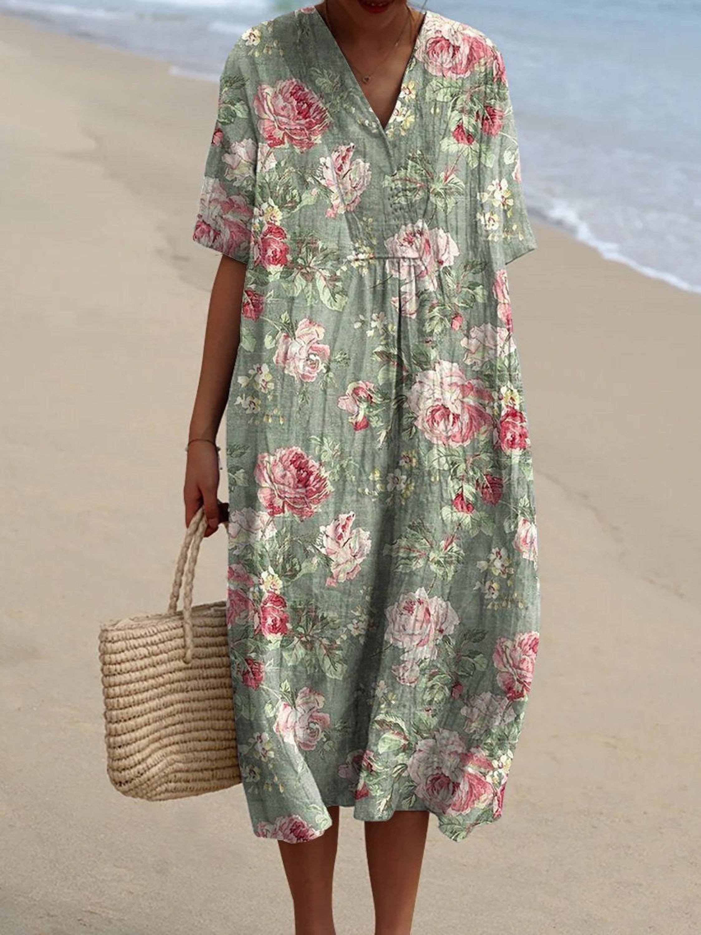 Lina - Vintage Bloemen Jurk