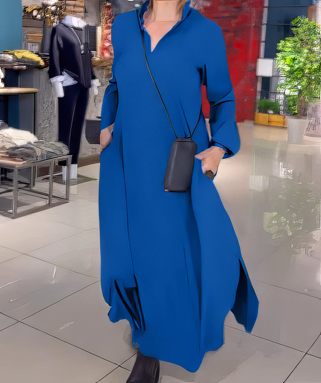 CLAUDIA | Elegante en Modieuze Lange Elastische Jurk